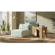 Meridian Furniture Shaggy Mint Corduroy Performance Fabric Armless Chair
