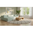 Meridian Furniture 5-Piece Mint Corduroy Performance Fabric Modular Sectional