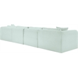 Meridian Furniture 5-Piece Mint Corduroy Performance Fabric Modular Sectional