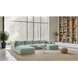 Meridian Furniture 5-Piece Mint Corduroy Performance Fabric Modular Sectional