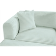 Meridian Furniture 5-Piece Mint Corduroy Performance Fabric Modular Sectional