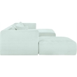 Meridian Furniture 5-Piece Mint Corduroy Performance Fabric Modular Sectional