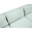 Meridian Furniture 5-Piece Mint Corduroy Performance Fabric Modular Sectional