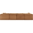 Meridian Furniture 5-Piece Saddle Corduroy Performance Fabric Modular Sectional