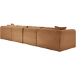 Meridian Furniture 5-Piece Saddle Corduroy Performance Fabric Modular Sectional