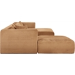 Meridian Furniture 5-Piece Saddle Corduroy Performance Fabric Modular Sectional