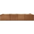 Meridian Furniture 5-Piece Saddle Corduroy Performance Fabric Modular Sectional