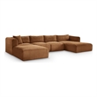 Meridian Furniture 5-Piece Saddle Corduroy Performance Fabric Modular Sectional