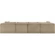 Meridian Furniture 5-Piece Taupe Corduroy Performance Fabric Modular Sectional