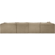 Meridian Furniture 5-Piece Taupe Corduroy Performance Fabric Modular Sectional