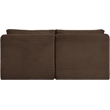 Meridian Furniture 2-Piece Brown Corduroy Performance Fabric Modular Sofa