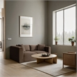 Meridian Furniture 2-Piece Brown Corduroy Performance Fabric Modular Sofa