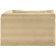 Meridian Furniture Shaggy Camel Corduroy Performance Fabric Chaise