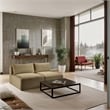 Meridian Furniture 2-Piece Camel Corduroy Performance Fabric Modular Sofa