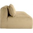 Meridian Furniture 2-Piece Camel Corduroy Performance Fabric Modular Sofa