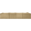 Meridian Furniture 5-Piece Camel Corduroy Performance Fabric Modular Sectional