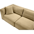 Meridian Furniture 6-Piece Camel Corduroy Performance Fabric Modular Sectional