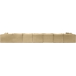 Meridian Furniture 8-Piece Camel Corduroy Performance Fabric Modular Sectional