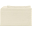 Meridian Furniture Shaggy Cream Corduroy Performance Fabric Chaise