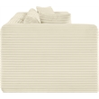 Meridian Furniture 3-Piece Cream Corduroy Performance Fabric Modular Sofa