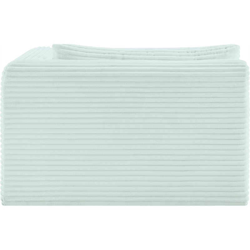 Meridian Furniture Shaggy Mint Corduroy Performance Fabric Chaise
