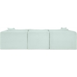 Meridian Furniture 3-Piece Mint Corduroy Performance Fabric Modular Sofa