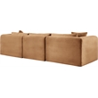 Meridian Furniture 3-Piece Saddle Corduroy Performance Fabric Modular Sofa