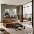 Meridian Furniture 2-Piece Saddle Corduroy Performance Fabric Modular Sofa