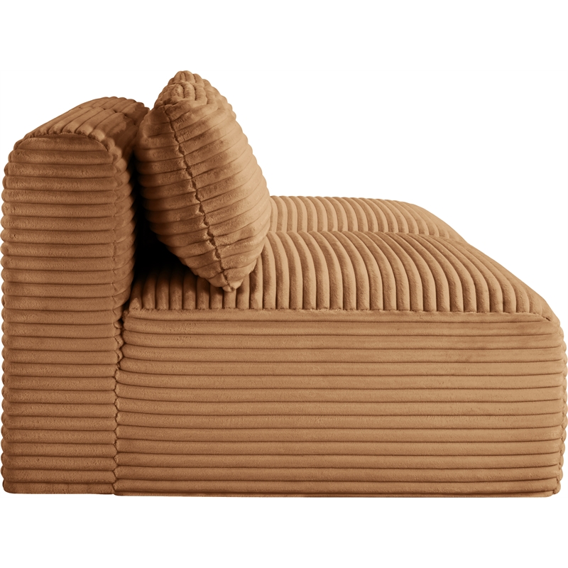 Meridian Furniture 2-Piece Saddle Corduroy Performance Fabric Modular Sofa