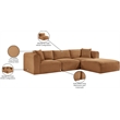 Meridian Furniture 4-Piece Saddle Corduroy Performance Fabric Modular Sectional