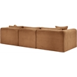Meridian Furniture 4-Piece Saddle Corduroy Performance Fabric Modular Sectional
