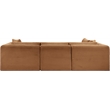 Meridian Furniture 4-Piece Saddle Corduroy Performance Fabric Modular Sectional