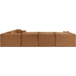 Meridian Furniture 6-Piece Saddle Corduroy Performance Fabric Modular Sectional