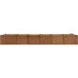 Meridian Furniture 6-Piece Saddle Corduroy Performance Fabric Modular Sectional