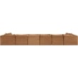 Meridian Furniture 8-Piece Saddle Corduroy Performance Fabric Modular Sectional