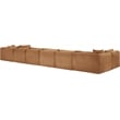 Meridian Furniture 8-Piece Saddle Corduroy Performance Fabric Modular Sectional
