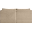 Meridian Furniture 2-Piece Taupe Corduroy Performance Fabric Modular Sofa