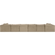 Meridian Furniture 8-Piece Taupe Corduroy Performance Fabric Modular Sectional