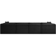 Meridian Furniture 4-Piece Black Corduroy Performance Fabric Modular Sofa