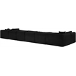 Meridian Furniture 8-Piece Black Corduroy Performance Fabric Modular Sectional