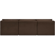 Meridian Furniture 3-Piece Brown Corduroy Performance Fabric Modular Sofa