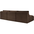 Meridian Furniture 3-Piece Brown Corduroy Performance Fabric Modular Sofa
