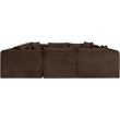 Meridian Furniture 8-Piece Brown Corduroy Performance Fabric Modular Sectional