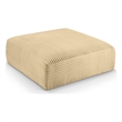 Meridian Furniture Shaggy Camel Corduroy Performance Fabric Ottoman
