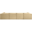 Meridian Furniture 4-Piece Camel Corduroy Performance Fabric Modular Sofa