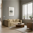 Meridian Furniture 2-Piece Camel Corduroy Performance Fabric Modular Sofa