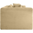 Meridian Furniture 2-Piece Camel Corduroy Performance Fabric Modular Sofa
