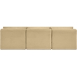 Meridian Furniture 3-Piece Camel Corduroy Performance Fabric Modular Sofa