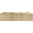 Meridian Furniture 4-Piece Camel Corduroy Performance Fabric Modular Sectional