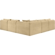 Meridian Furniture 5-Piece Camel Corduroy Performance Fabric Modular Sectional